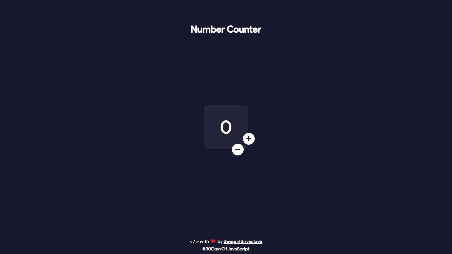 Number Counter